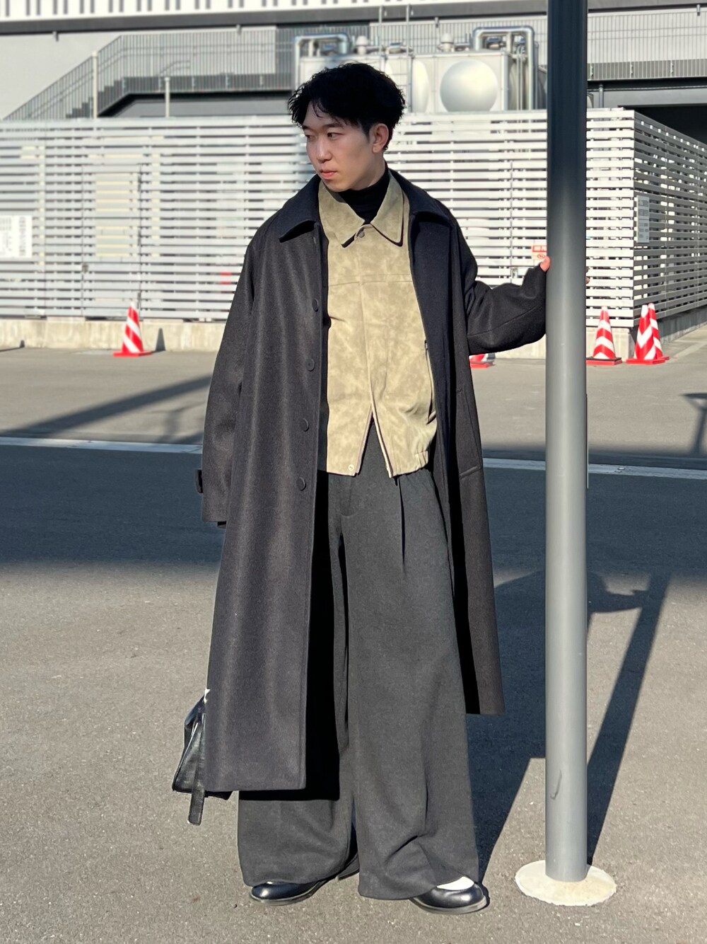 WYM LIDNM（ウィム バイ リドム）の「FAUX SUEDE ZIP BLOUSON