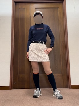 「アイテム（サンバイザー）」を使った、qurocheさん（レディース・156cm）の秋コーディネート