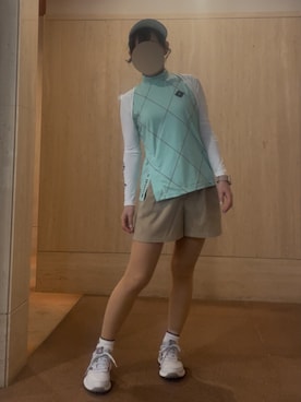 「BRIEFING（ブリーフィング）のアイテム」を使った、qurocheさん（レディース・156cm）の夏コーディネート