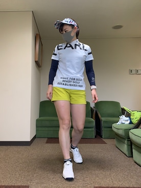 「PEARLY GATES（パーリーゲイツ）のアイテム（帽子）」を使った、qurocheさん（レディース・156cm）の夏コーディネート