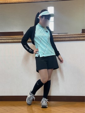 「アイテム（サンバイザー）」を使った、qurocheさん（レディース・156cm）の秋コーディネート
