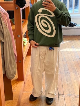 「アイテム（カーゴパンツ、ホワイト系）」を使った、たいがさん（メンズ・166cm）の夏コーディネート