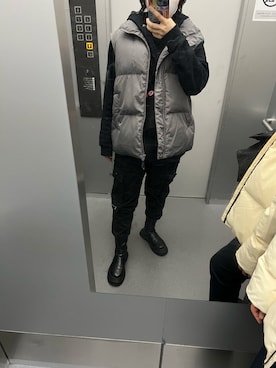 「DazyClair（デイジークレア）のアイテム（ジャケット/アウター）」を使った、yoonさん（レディース・163cm）の冬コーディネート