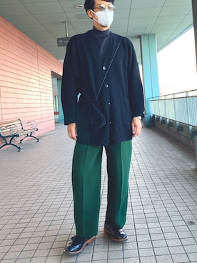 「RICE NINE TEN（ライスナインテン）のアイテム（パンツ）」を使った、sasazunzunさん（メンズ・178cm）の春コーディネート