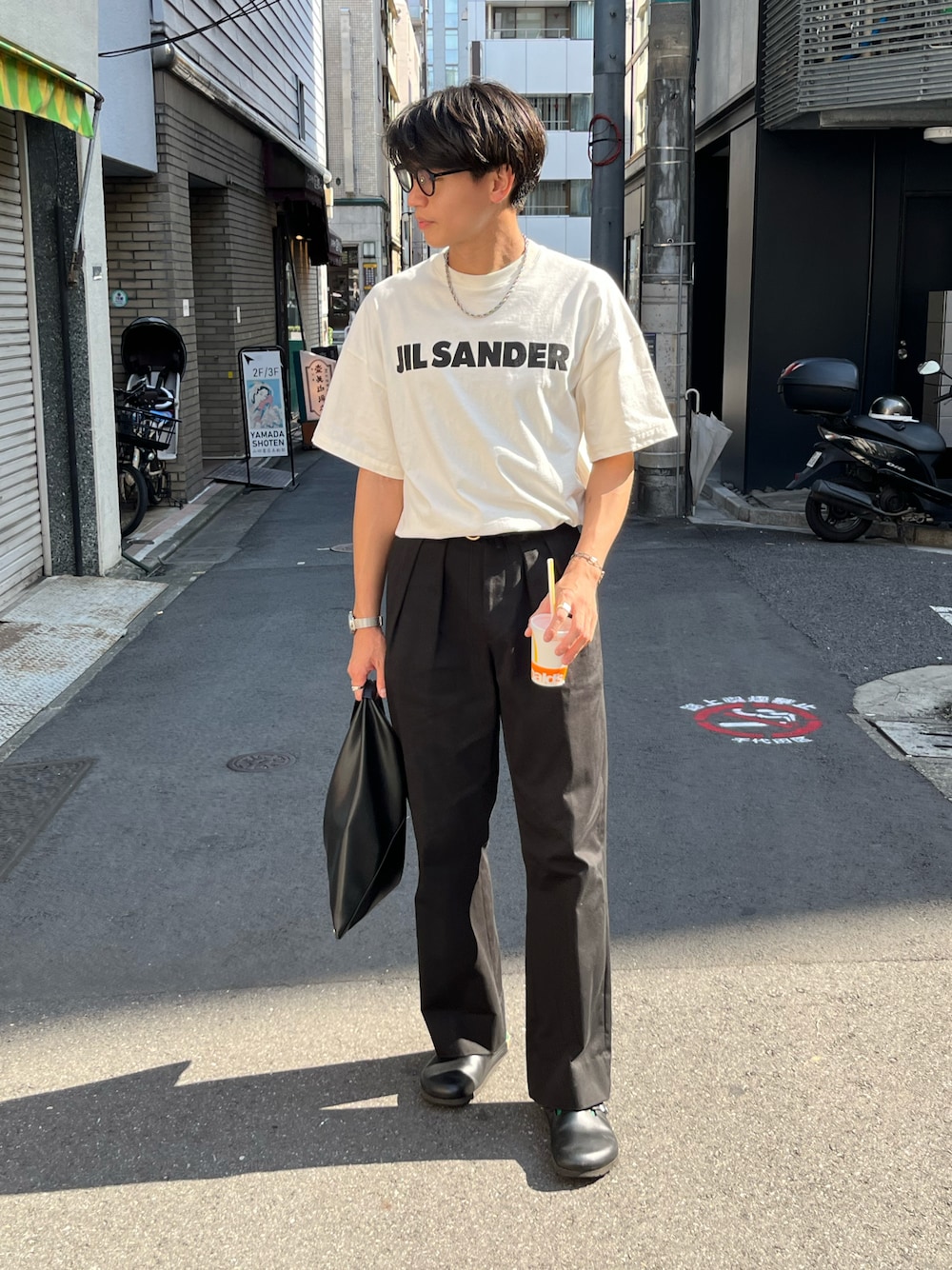 【コーデに差をつける】JILSANDER ゼブラプリントTシャツ コーデに差をつける】JILSANDER ゼブラプリントTシャツ