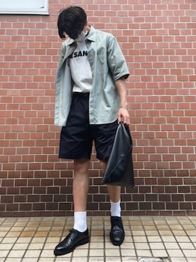 「LENO（リノ）のアイテム」を使った、utaさん（メンズ・179cm）の夏コーディネート