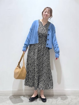 「アイテム（バレッタ/ヘアクリップ、グレー系）」を使った、mayu.【GLOBALWORK】さん（レディース・164cm）の春コーディネート