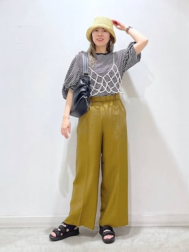 「高見え」｜「アイテム（その他トップス）」を使った、mayu.【GLOBALWORK】さん（レディース・164cm）の春コーディネート