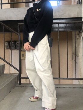 「ごきげんウィーク」｜「アイテム（パーカー）」を使った、ユ.さん（レディース・154cm）の春コーディネート