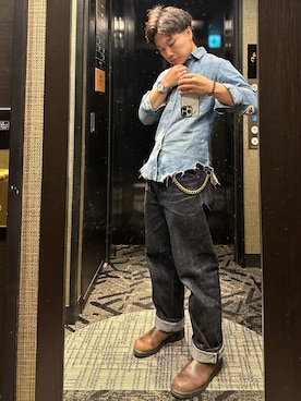 「アイテム（シャツ/ブラウス）」を使った、はやとさん（メンズ・163cm）の夏コーディネート