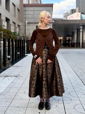 「アイテム（ソックス/靴下）」を使った、まさこさん（レディース・157cm）の秋コーディネート