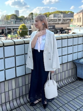 「Te chichi（テチチ）のアイテム（財布/小物）」を使った、まさこさん（レディース・157cm）の春コーディネート