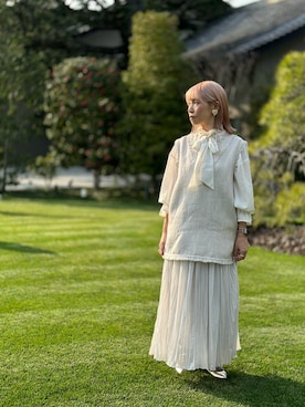 「ハイトーンカラー」｜「アイテム（その他）」を使った、まさこさん（レディース・157cm）の春コーディネート