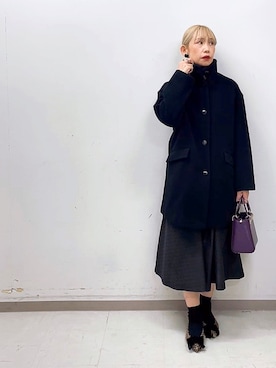 「Te chichi CLASSIC（テチチクラシック）のアイテム（スカート）」を使った、まさこさん（レディース・157cm）の秋コーディネート