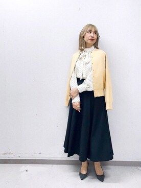 「ほめられ本命コーデ」｜「アイテム（パンプス）」を使った、まさこさん（レディース・157cm）の冬コーディネート