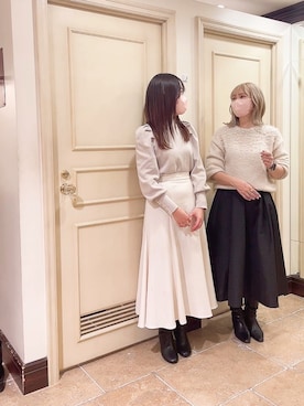 「Te chichi CLASSIC（テチチクラシック）のアイテム（トップス）」を使った、まさこさん（レディース・157cm）の秋コーディネート