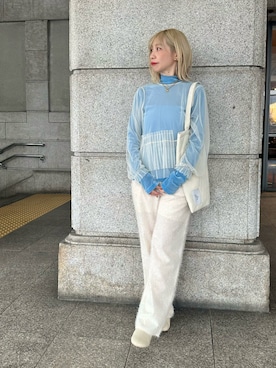 「シャギー」｜「アイテム（その他）」を使った、まさこさん（レディース・157cm）の冬コーディネート