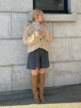 「テチチ(Te chichi)」｜「アイテム（その他アウター）」を使った、まさこさん（レディース・157cm）の秋コーディネート