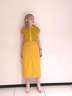「Te chichi CLASSIC（テチチクラシック）のアイテム（トップス）」を使った、まさこさん（レディース・157cm）の春コーディネート