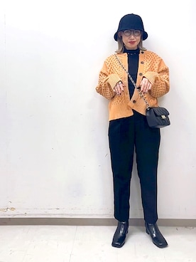 「テチチ(Te chichi)」｜「アイテム（帽子）」を使った、まさこさん（レディース・157cm）の秋コーディネート