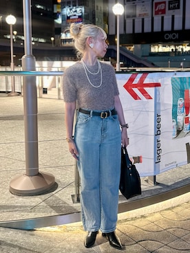 「フェザー」｜「アイテム（その他）」を使った、まさこさん（レディース・157cm）の秋コーディネート