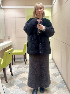 「テチチ(Te chichi)」｜「アイテム（その他アウター）」を使った、まさこさん（レディース・157cm）の冬コーディネート