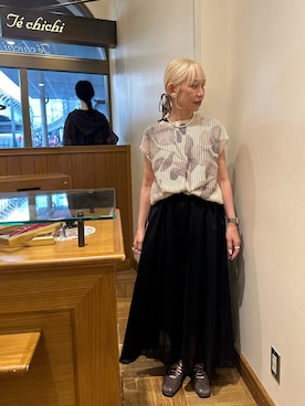 「テチチ(Te chichi)」｜「アイテム（ワンピース/ドレス）」を使った、まさこさん（レディース・157cm）の夏コーディネート