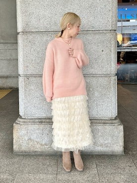「イエベ」｜「アイテム（その他）」を使った、まさこさん（レディース・157cm）の冬コーディネート