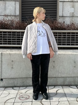 「Te chichi（テチチ）のアイテム（ブルゾン）」を使った、まさこさん（レディース・157cm）の秋コーディネート