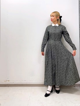 「ハーフアップ」｜「アイテム（その他）」を使った、まさこさん（レディース・157cm）の秋コーディネート