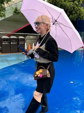 「デニムワンピース」｜「アイテム（その他）」を使った、まさこさん（レディース・157cm）の秋コーディネート