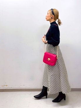 「プリーツニット」｜まさこさん（レディース・157cm）の秋コーディネート