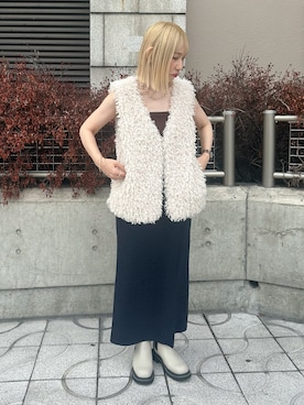 「ラメスカート」｜「アイテム（その他）」を使った、まさこさん（レディース・157cm）の秋コーディネート