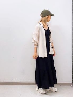 「テチチ(Te chichi)」｜「アイテム（帽子）」を使った、まさこさん（レディース・157cm）の夏コーディネート