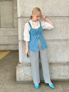 「イエベ」｜「アイテム（その他）」を使った、まさこさん（レディース・157cm）の春コーディネート
