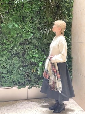 「Te chichi CLASSIC（テチチクラシック）のアイテム（トップス）」を使った、まさこさん（レディース・157cm）の秋コーディネート