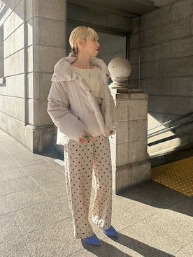 「Te chichi（テチチ）のアイテム（その他アウター）」を使った、まさこさん（レディース・157cm）の冬コーディネート