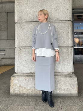 「リバーシブル」｜「アイテム（その他）」を使った、まさこさん（レディース・157cm）の秋コーディネート