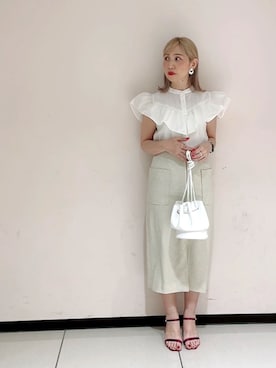 「Te chichi CLASSIC（テチチクラシック）のアイテム（トップス）」を使った、まさこさん（レディース・157cm）の春コーディネート