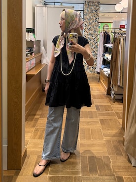 「アイテム（その他シューズ）」を使った、まさこさん（レディース・157cm）の夏コーディネート