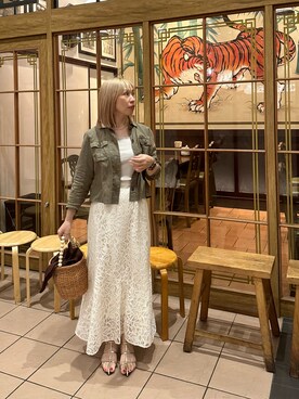 「ハイトーンカラー」｜「アイテム（その他）」を使った、まさこさん（レディース・157cm）の春コーディネート