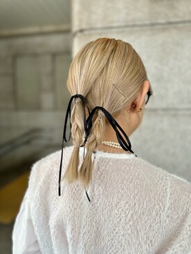 「フェザー」｜「アイテム（その他）」を使った、まさこさん（レディース・157cm）の春コーディネート