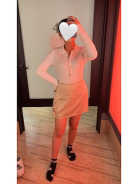 「Abercrombie&Fitch（アバークロンビーアンドフィッチ）のアイテム（スカート）」を使った、Miki Choさん（レディース・163cm）の夏コーディネート