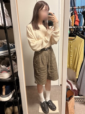 「SVEC（シュベック）のアイテム」を使った、𝕜𝕠𝕟𝕒::さん（骨格ウェーブ・レディース・153cm）の秋コーディネート