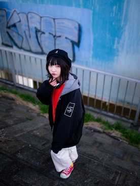 「SONA（ソナ）のアイテム（ジャケット/アウター）」を使った、𝕜𝕠𝕟𝕒::さん（レディース・152cm）の秋コーディネート