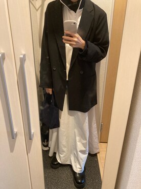 「Chillfar（チルファー）のアイテム（ジャケット/アウター）」を使った、yoyoさん（レディース・161cm）の秋コーディネート