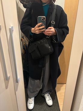 「アイテム（チェスターコート）」を使った、yoyoさん（レディース・161cm）の冬コーディネート