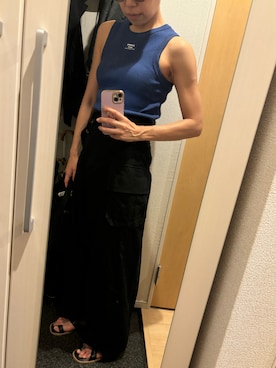 「アイテム（チノパンツ）」を使った、yoyoさん（レディース・161cm）の夏コーディネート