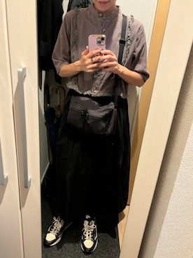 「ZURI（ズリ）のアイテム」を使った、yoyoさん（レディース・161cm）の夏コーディネート