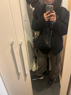 「アイテム（ノーカラージャケット）」を使った、yoyoさん（レディース・161cm）の秋コーディネート